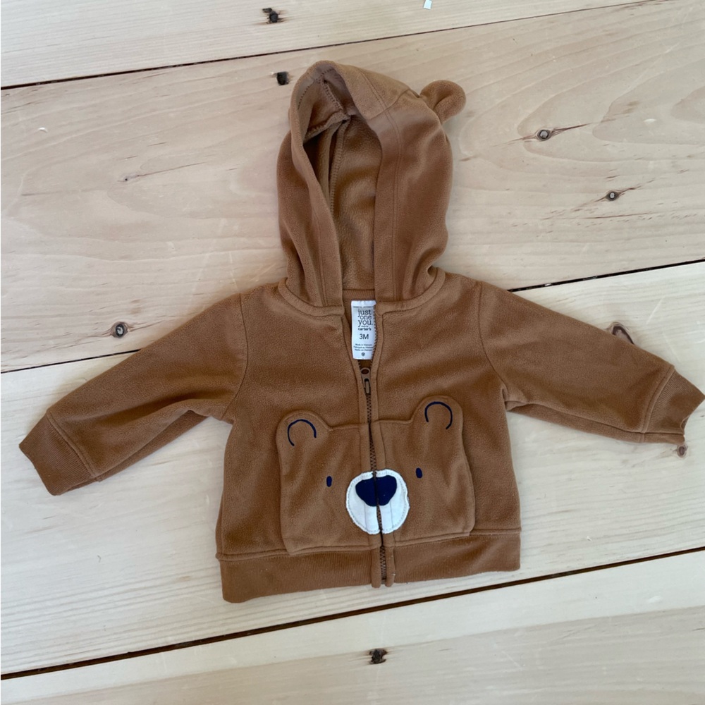Carter's Brown Bear Fleece Hoodie